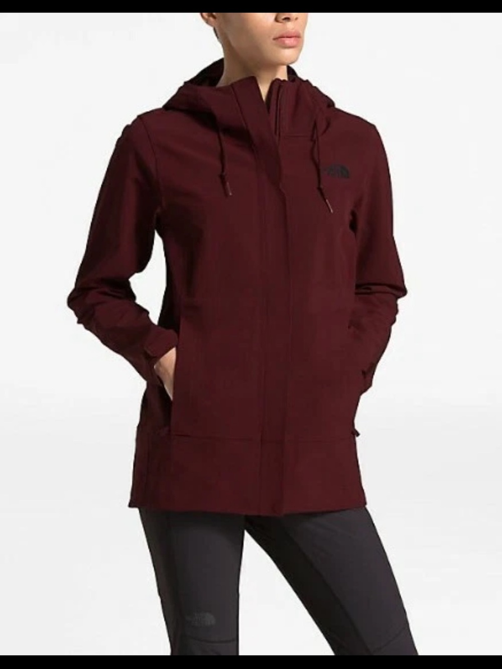 The North Face Women's Hooded Apex Flex Jacket - Burgundy